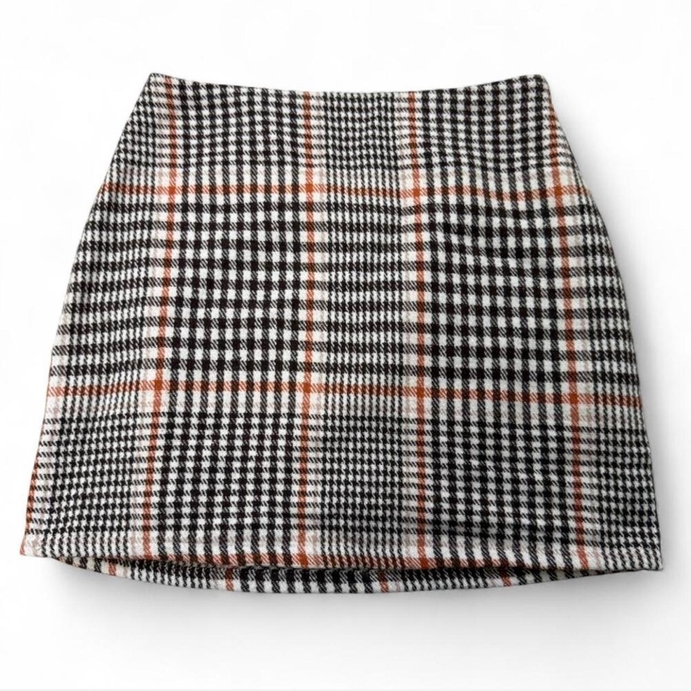 Böhme Brown Plaid Mini Skirt in Fall Tones Women’s Size XS